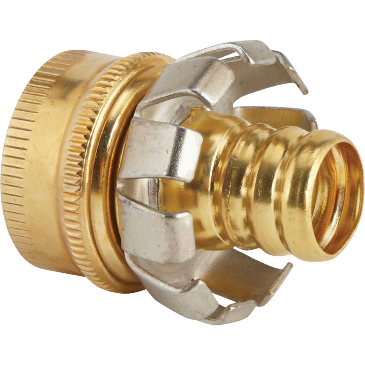 Best Garden 5/8 In. Female Brass Hose Coupling Mender Image 1