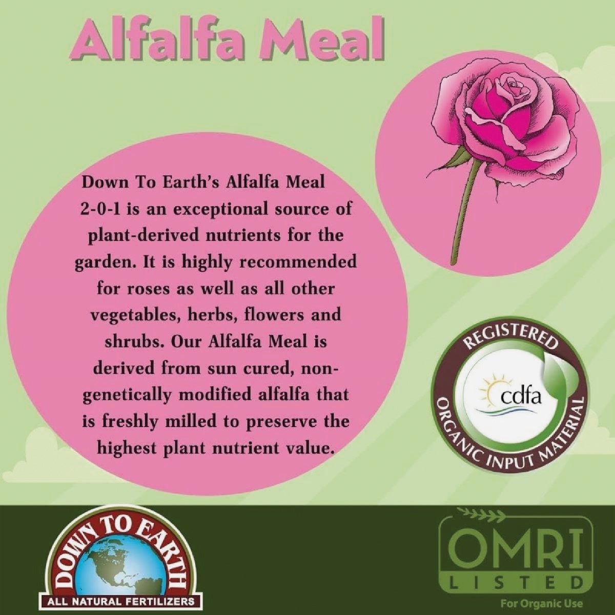 Down To Earth 4 Lb. 2-0-1 Alfalfa Meal Image 2