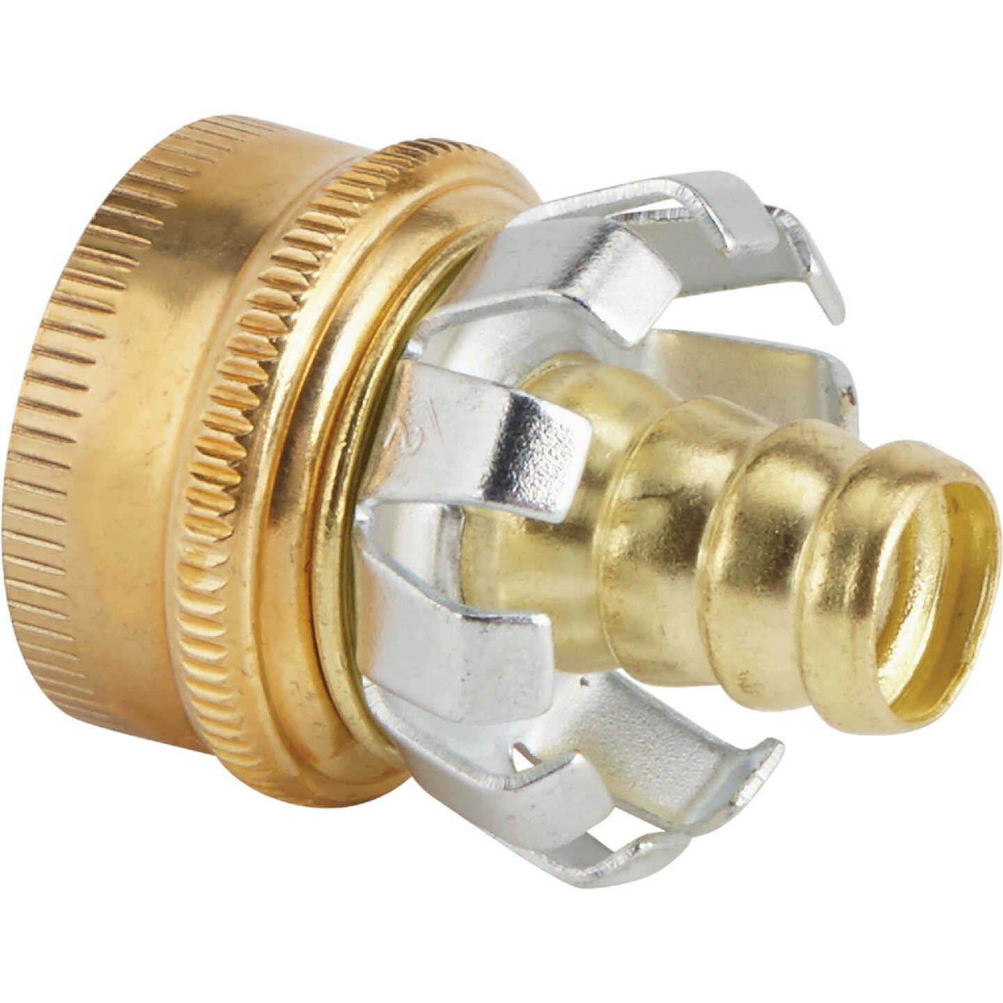 Best Garden 1/2 In. Female Brass Hose Coupling Mender Image 1