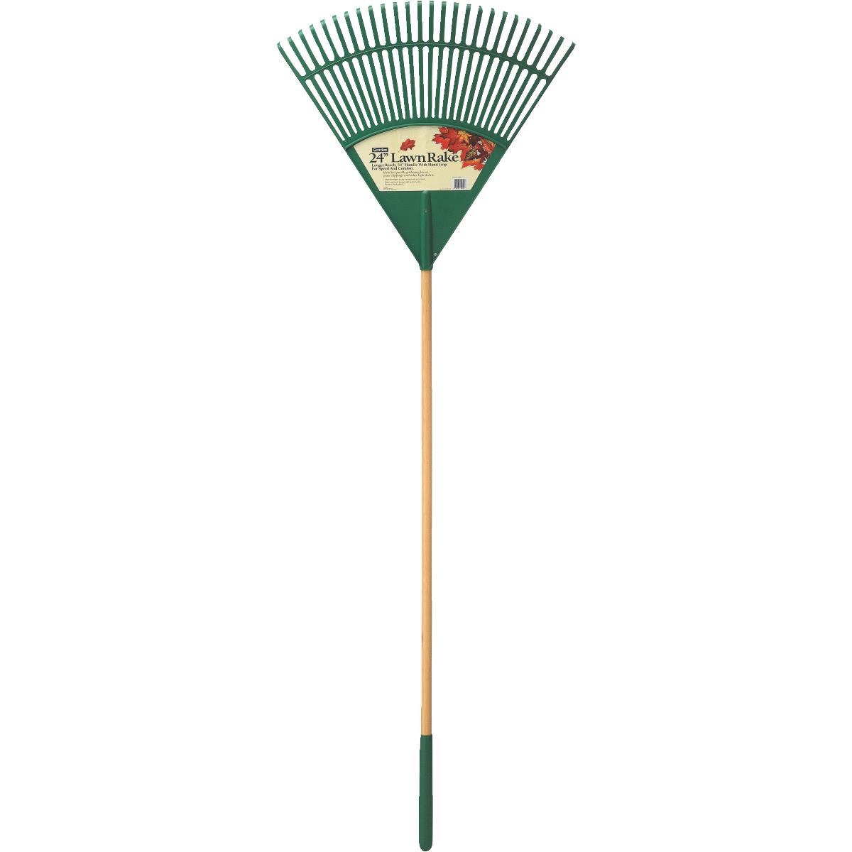Gardex 54 In. Wood Handle 26-Tine Leaf Rake