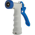 Best Garden Metal Insulated Grip Hot Water Pistol Nozzle, Blue & Gray Image 1
