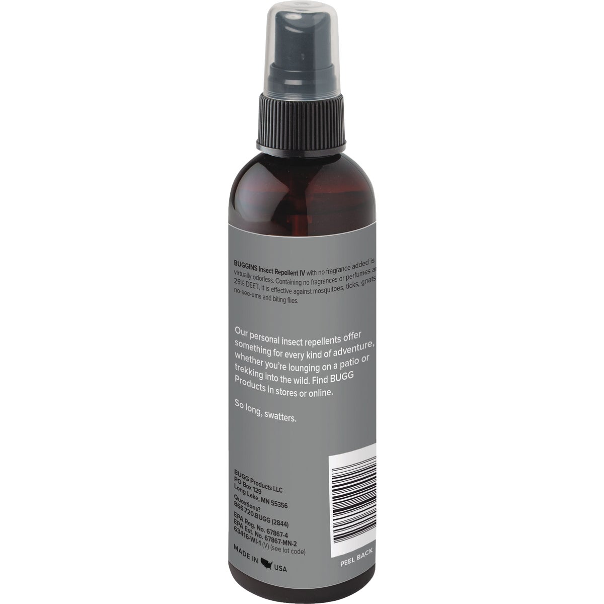 Bugg Buggins 6 Oz. 25% Deet Insect Repellent IV, No Fragrance Image 2