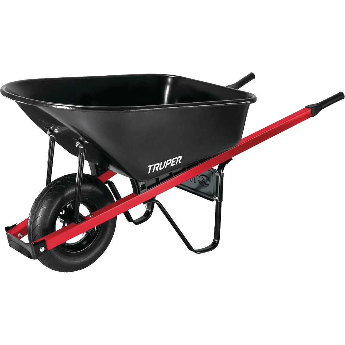 Truper 6 Cu. Ft. Steel Wheelbarrow Image 2