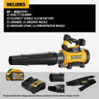 DEWALT 60V MAX Brushless High Power Cordless Blower Kit with FLEXVOLT 12.0 Ah Battery & Fast Charger Image 3