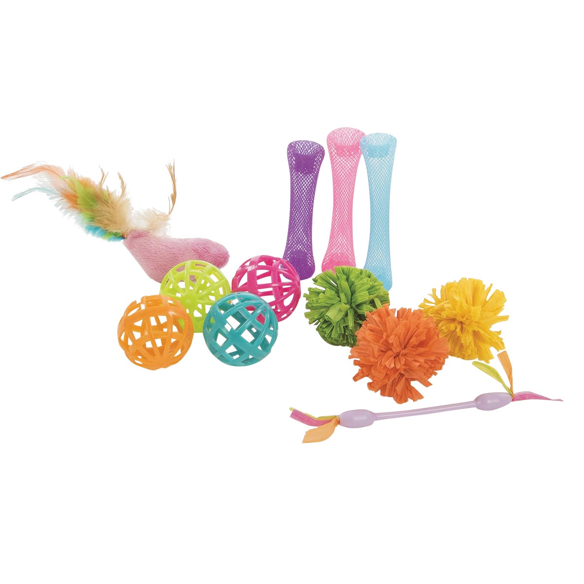 SmartyKat Smarty Stash Variety Pack Cat Toy (13-Pack) Image 2