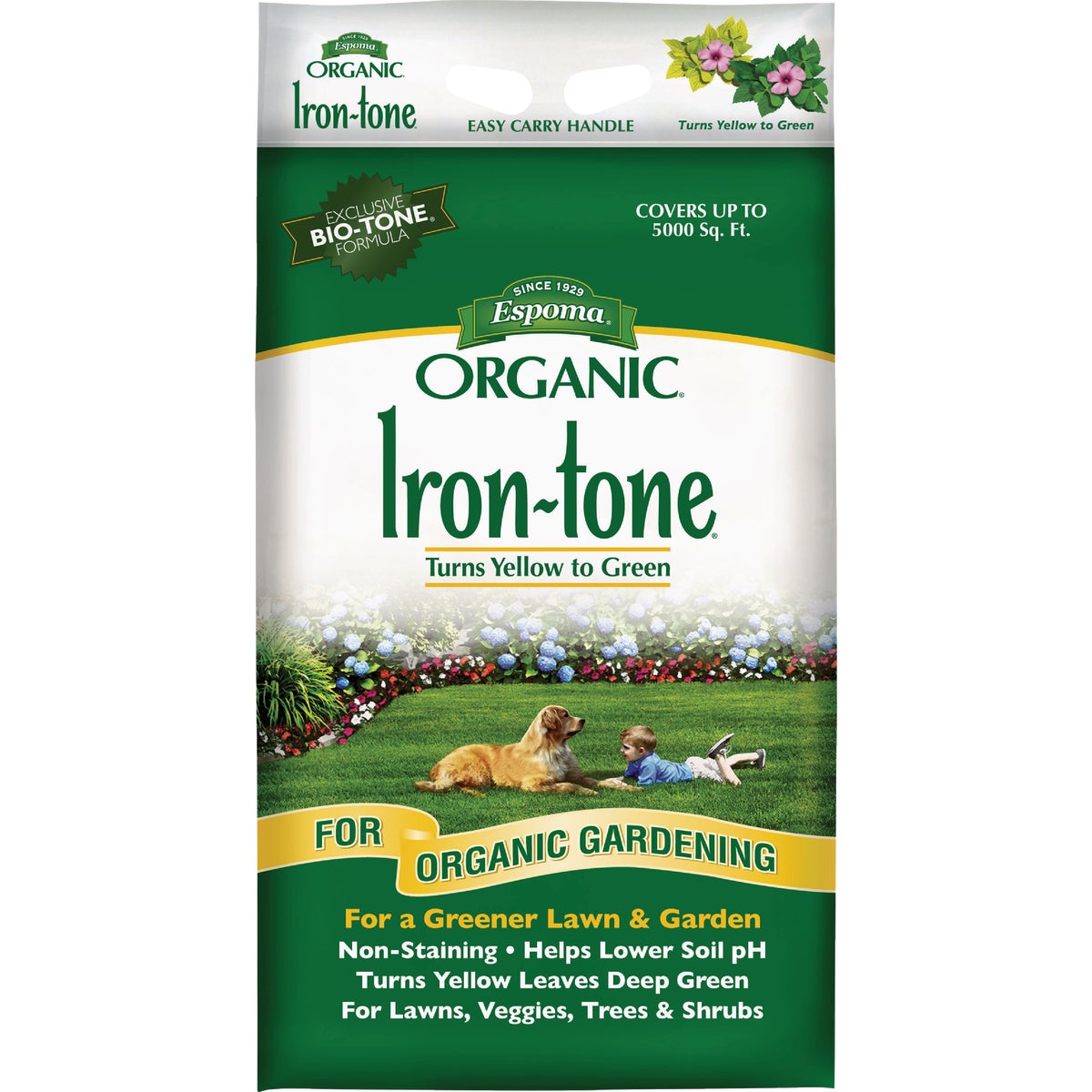 Espoma Organic 20 Lb. 3-0-3 Iron-tone Granular Plant Food