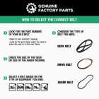 Genuine Factory Parts 46 In. Drive Belt for Lawn Tractors with Variable Speed Drive Image 6