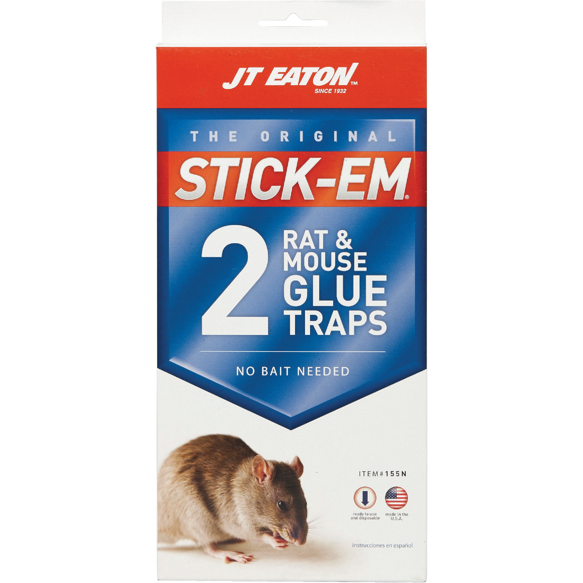 JT Eaton Stick-Em Glue Mouse & Rat Trap (2-Pack) Image 2