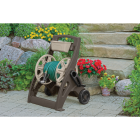 Suncast 225 Ft. x 5/8 In. Taupe & Bronze Hosemobile Resin Hose Reel with Storage Bin Image 2