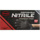 Boss XL Black Nitrile 4 Mil Disposable Gloves (100-Pack) Image 3