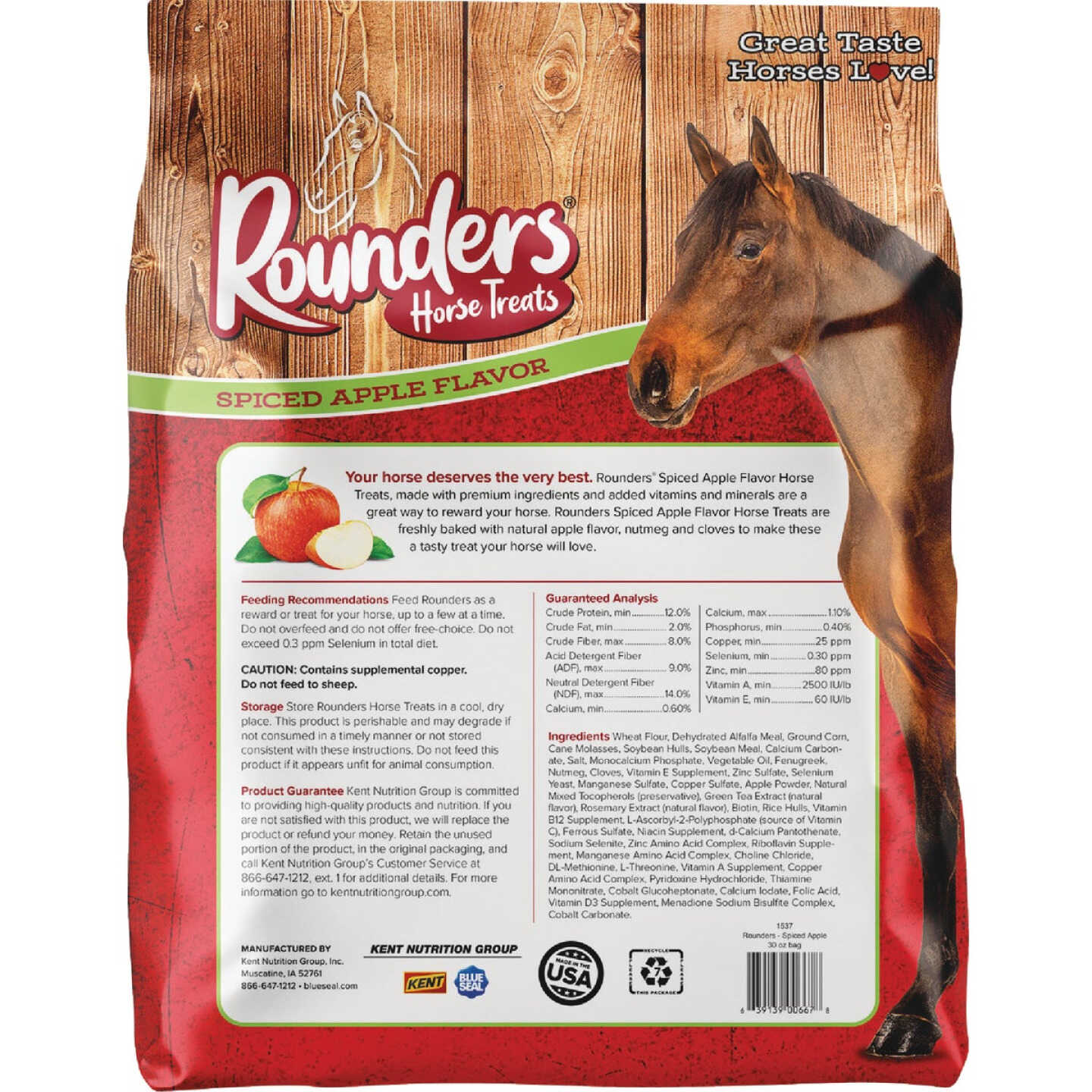 Kent Rounders 30 Oz. Spiced Apple Horse Treats Image 6