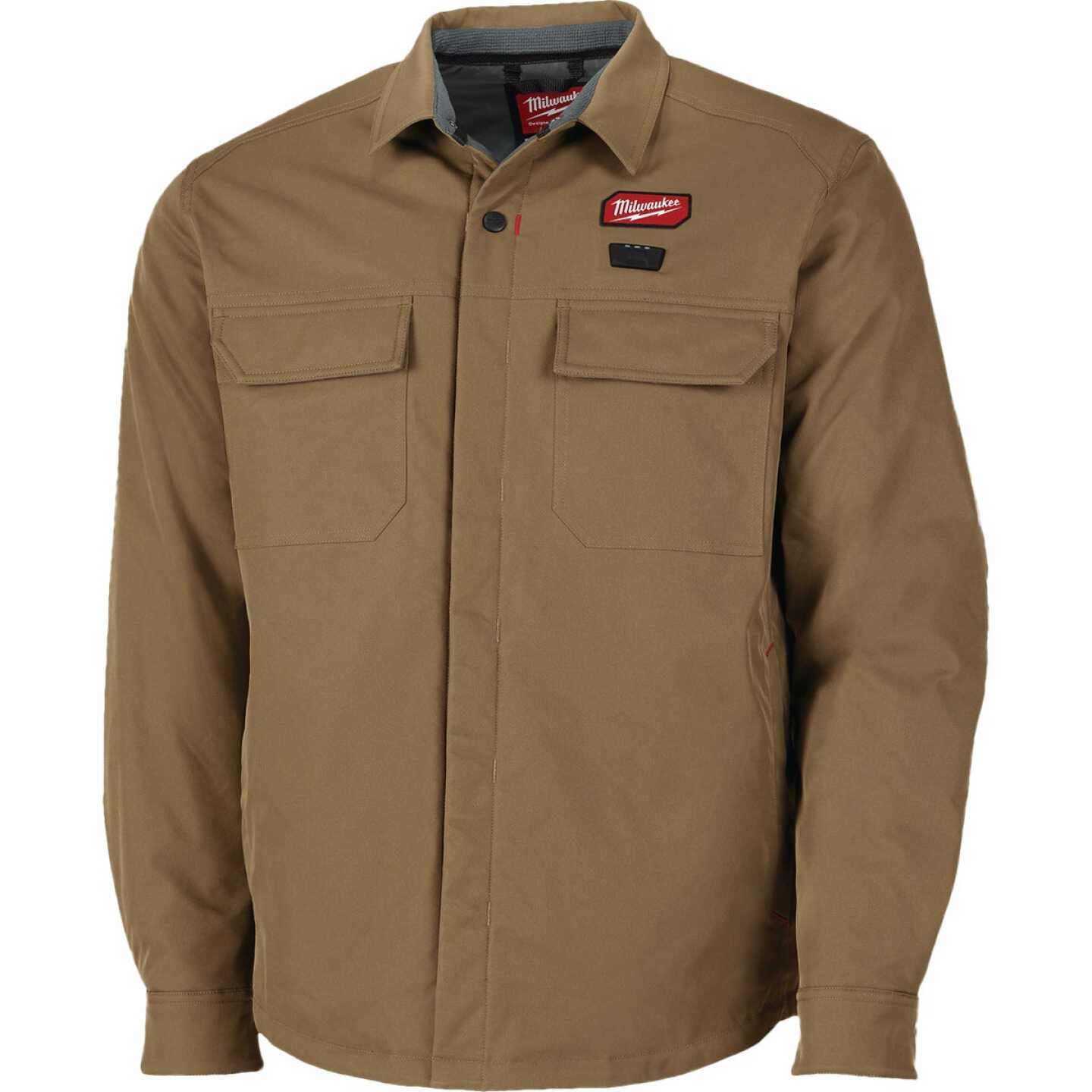 Milwaukee M12 Men's 3XL Khaki Heated Shirt Jacket Image 1