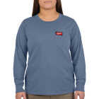 Milwaukee GRIDIRON Women's Small Blue Long Sleeve Pocket T-Shirt Image 1