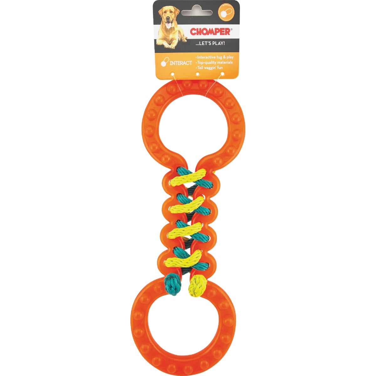 Boss Pet Chomper Braided TPR Double Tug Dog Toy Image 2