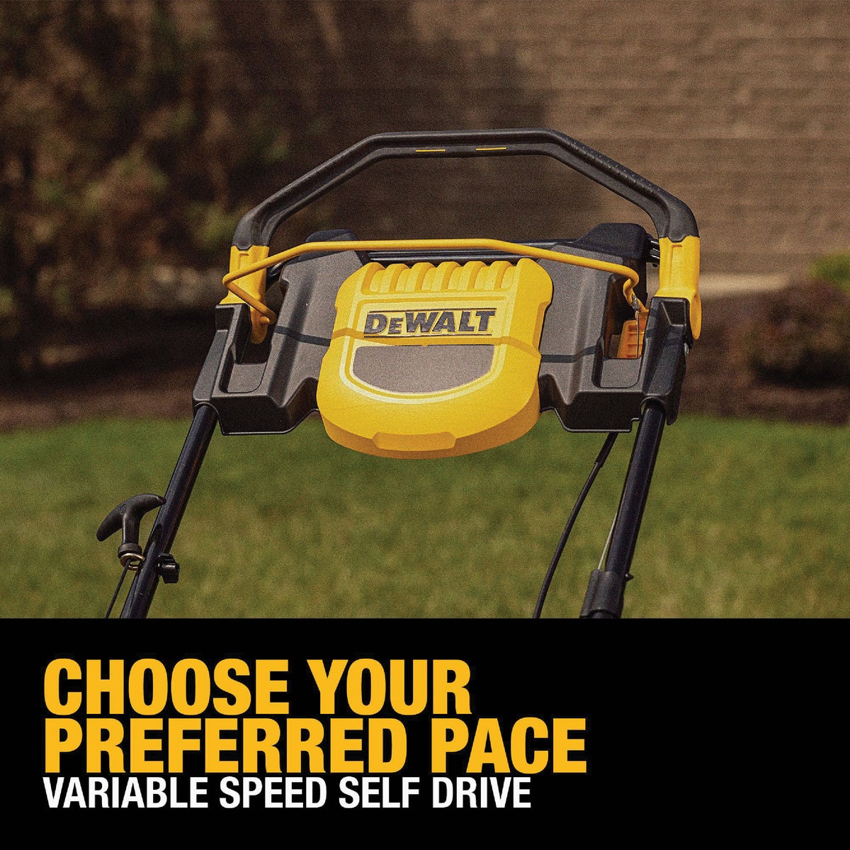 DeWalt RWD 21 In. 196cc Self-Propelled Gas Mower with E-GOV Image 7