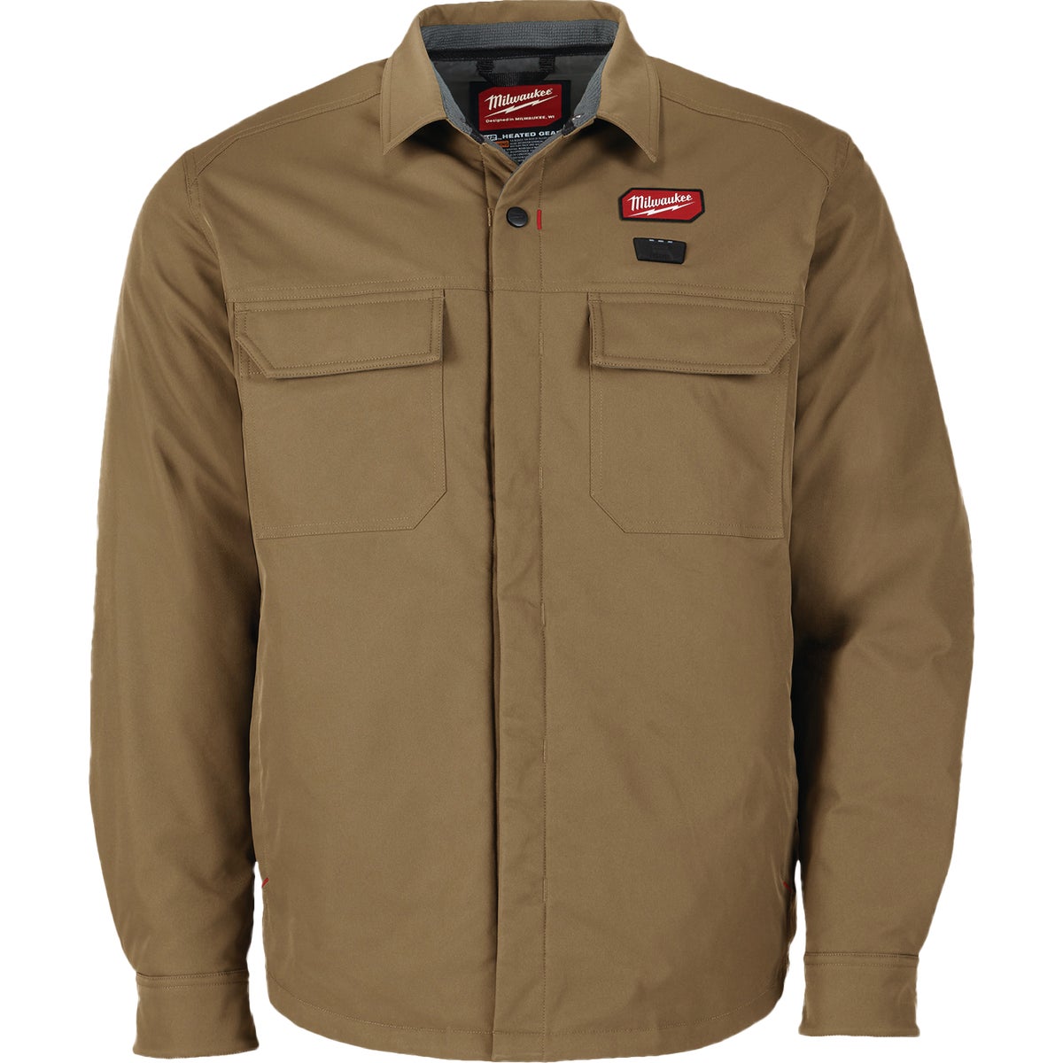 Milwaukee M12 Men's Large Khaki Heated Shirt Jacket Image 2