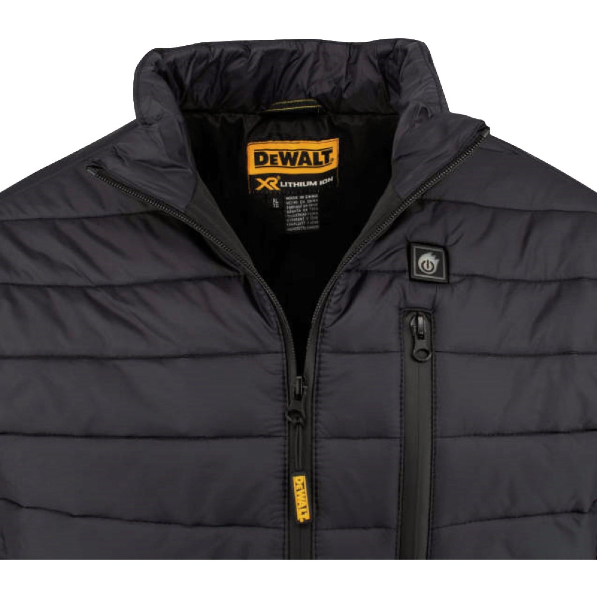 DEWALT Men's Black Puffer Heated Jacket Kit, M Image 6