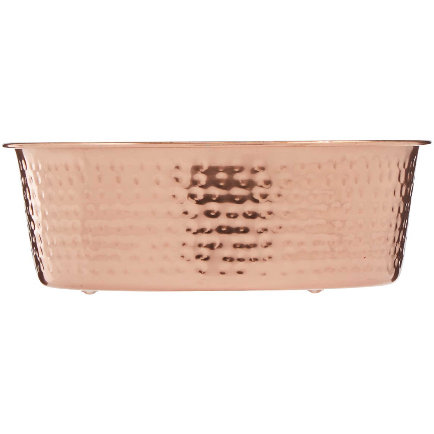 Westminster Pet Ruffin' it Copper-Plated Stainless Steel Round 2 Qt. Pet Food Bowl Image 2
