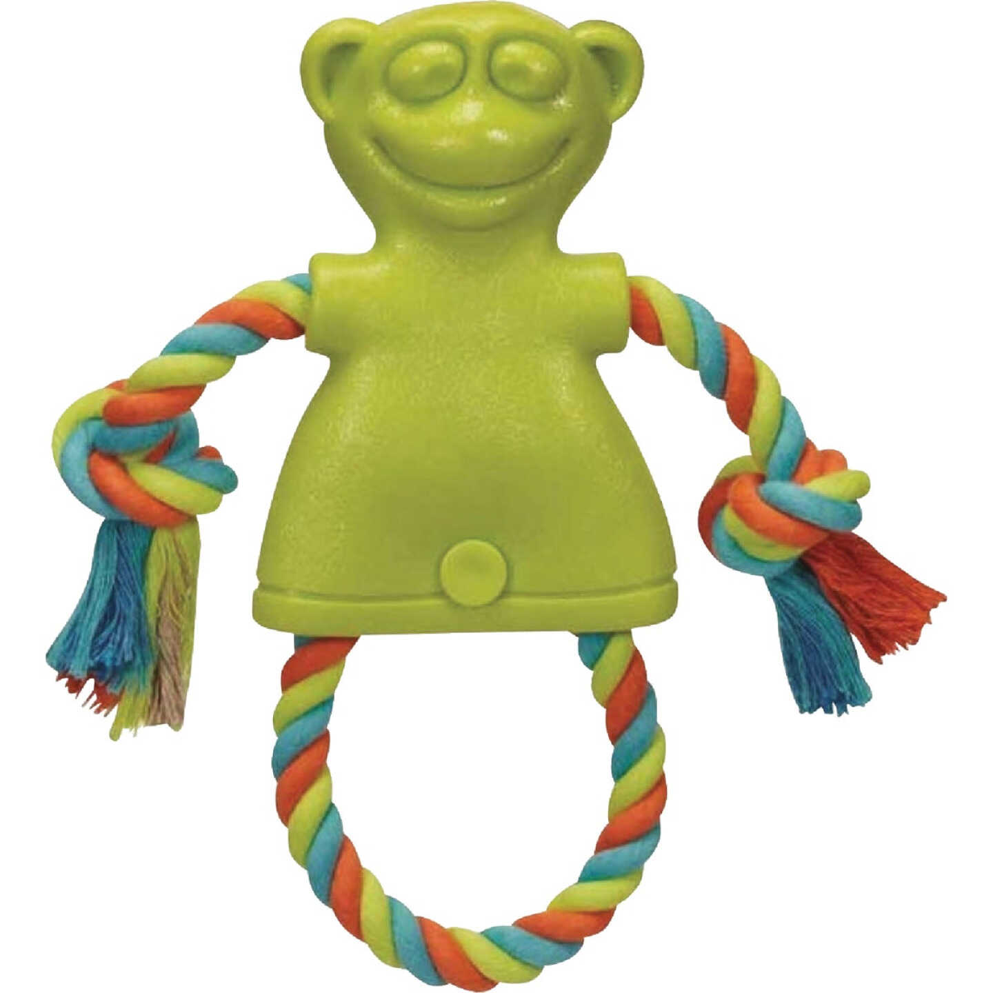 Boss Pet Chomper TPR Large Monkey With Rope Dog Toy Image 1