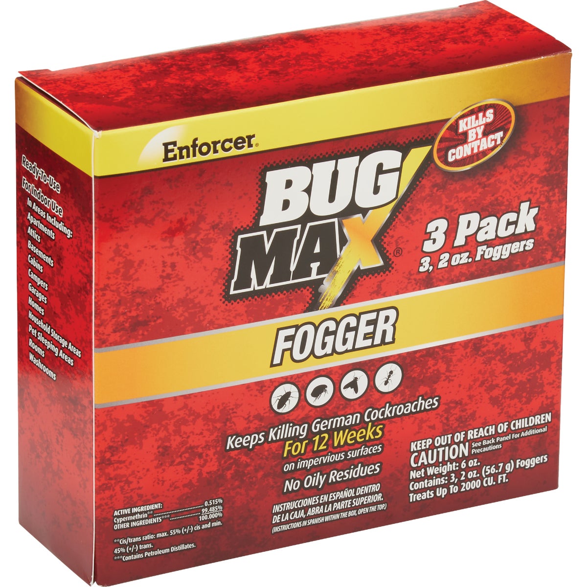Enforcer Bug Max 2 Oz. Indoor Insect Fogger (3-Pack) Image 3
