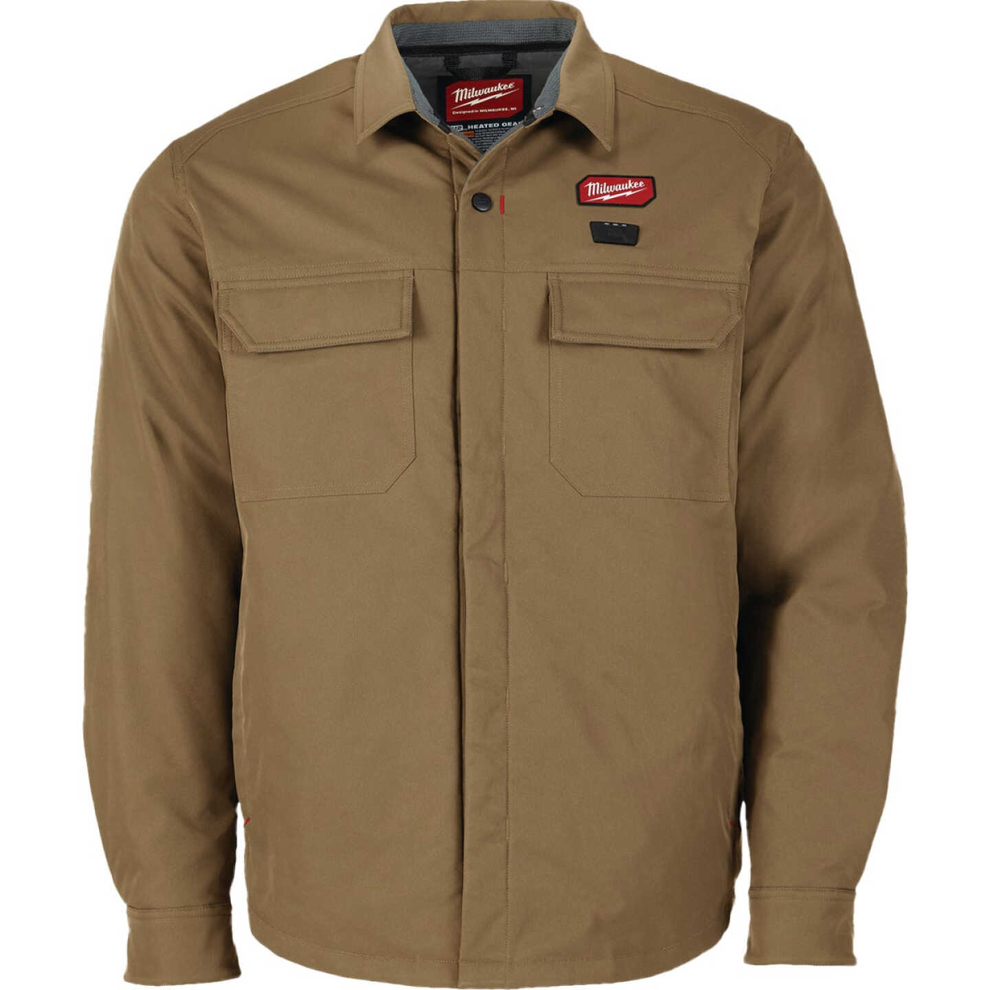 Milwaukee M12 Men's Medium Khaki Heated Shirt Jacket Image 2