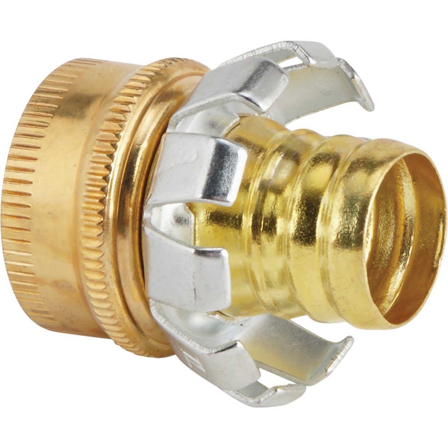 Best Garden 3/4 In. Female Brass Hose Coupling Mender Image 1
