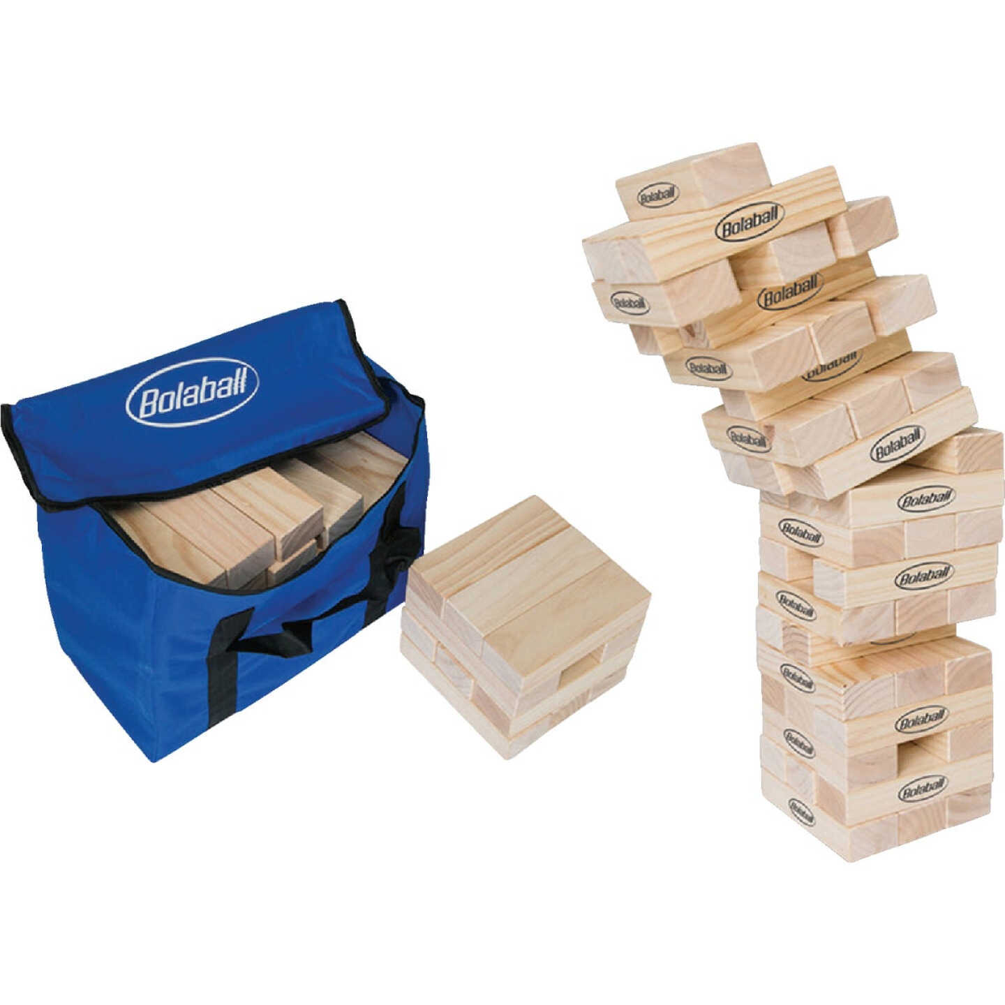 Ergode Bolaball Giant Wooden Tumbling Blocks Backyard Game Set Image 1