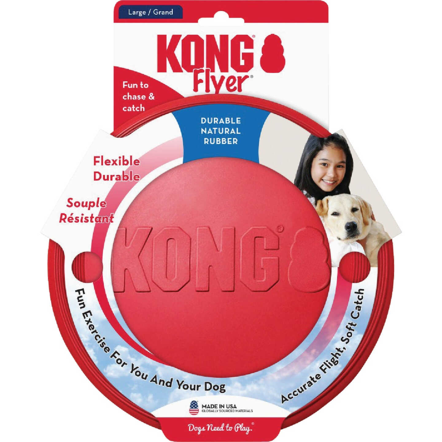 Kong Flyer Large Dog Toy Image 3