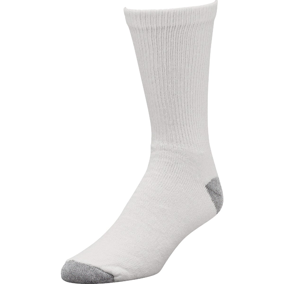Railroad Sock White Crew Sock (6-Pack) Image 1