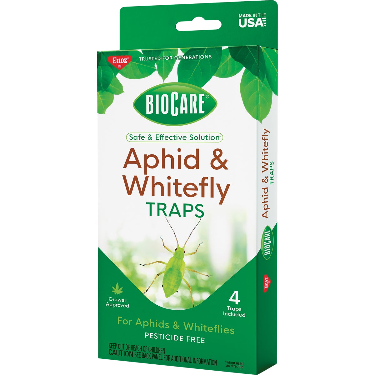 Enoz BioCare Disposable Indoor Aphid & Whitefly Traps (4-Pack)