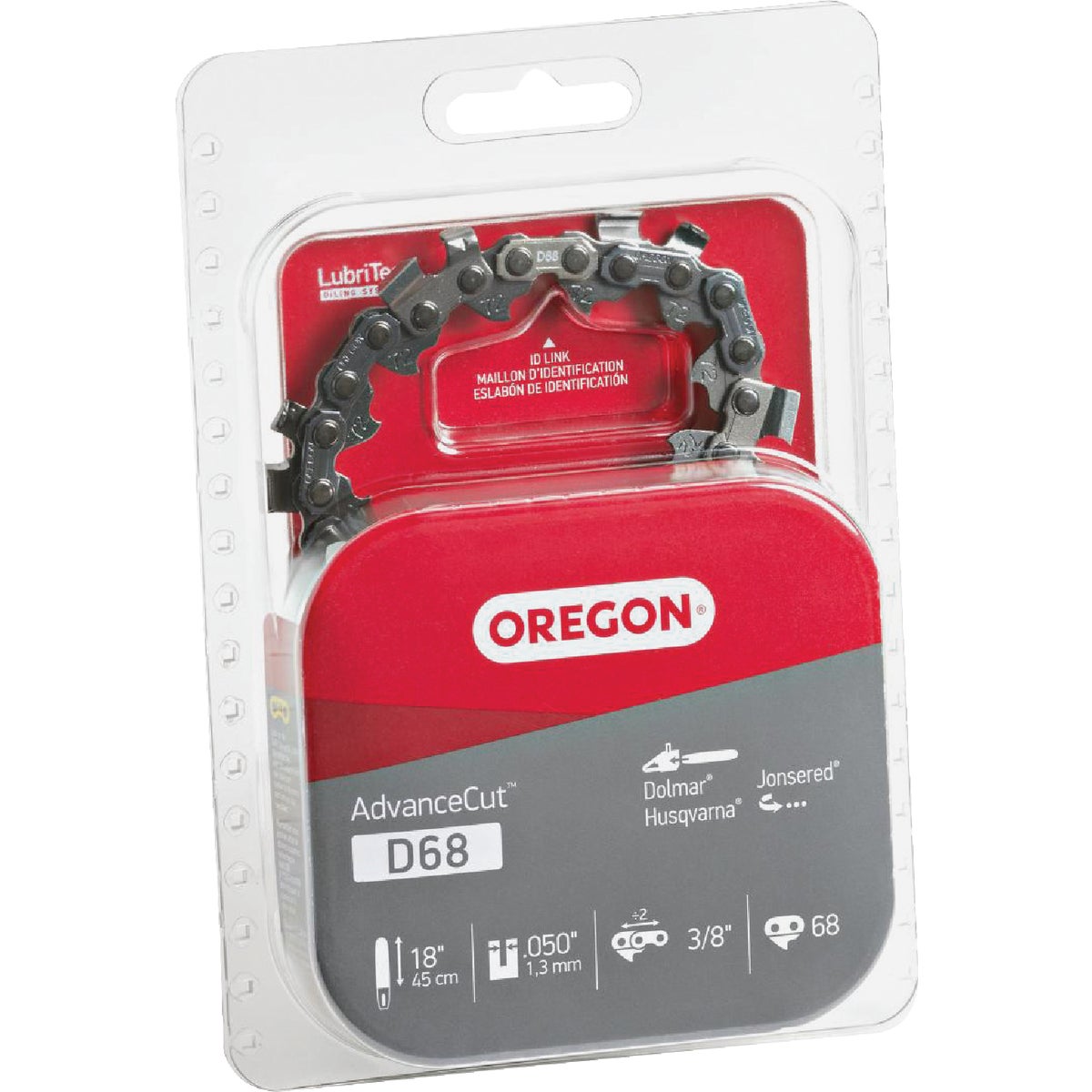 Oregon D68 AdvanceCut Saw Chain for 18 in. Bar - 68 Drive Links - fits Husqvarna, Makita, Poulan, Cub Cadet, Efco and Red Max Image 7