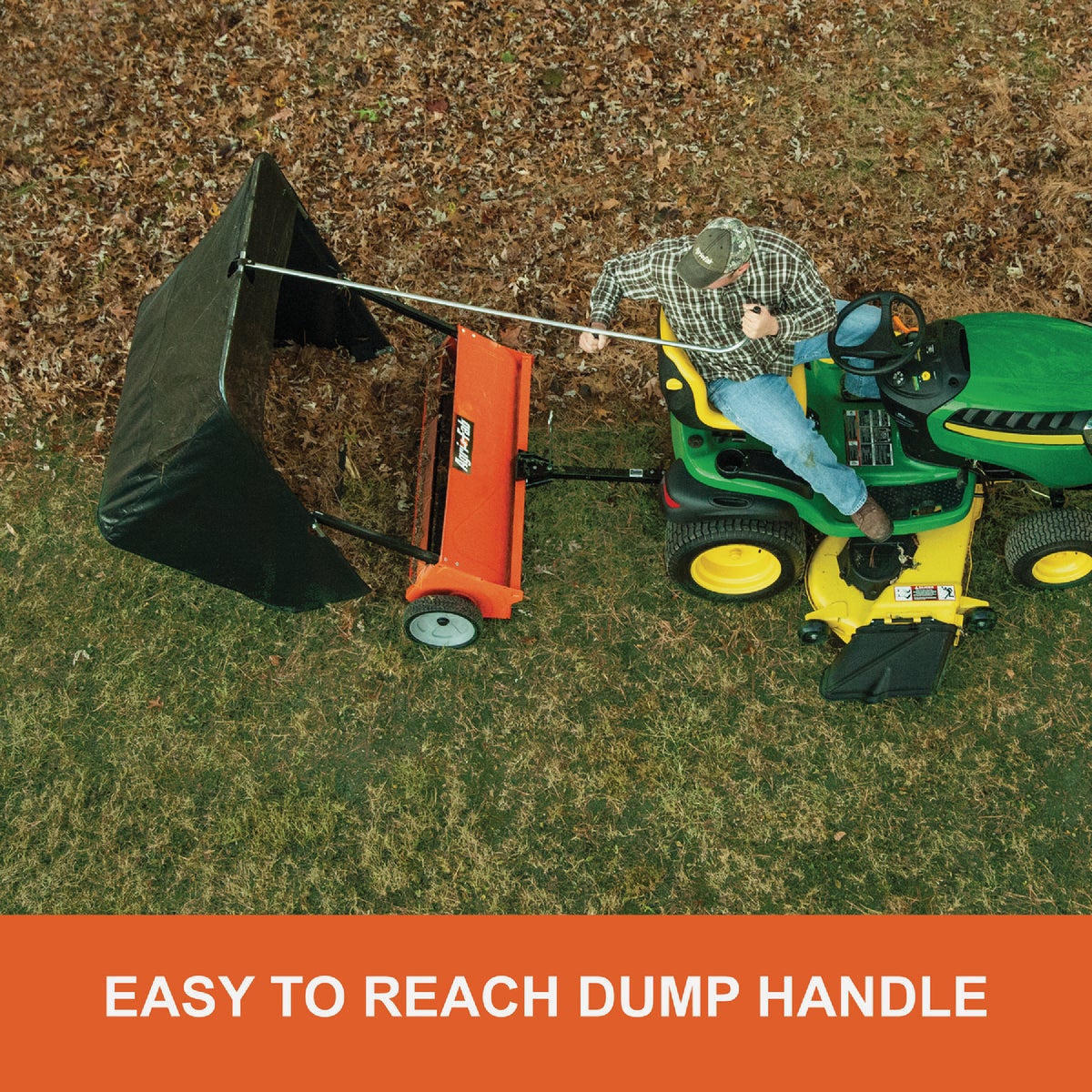 Agri-Fab 44 In. Wide Offset Steel Tow-Behind Lawn Sweeper Image 6