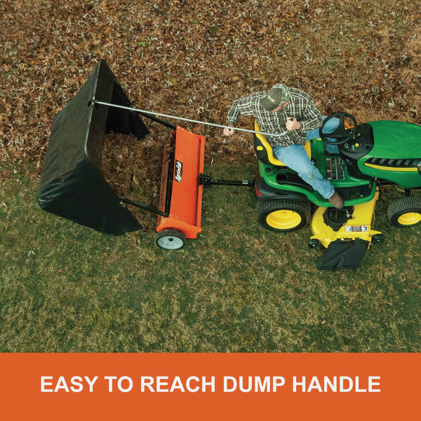 Agri-Fab 44 In. Wide Offset Steel Tow-Behind Lawn Sweeper Image 6