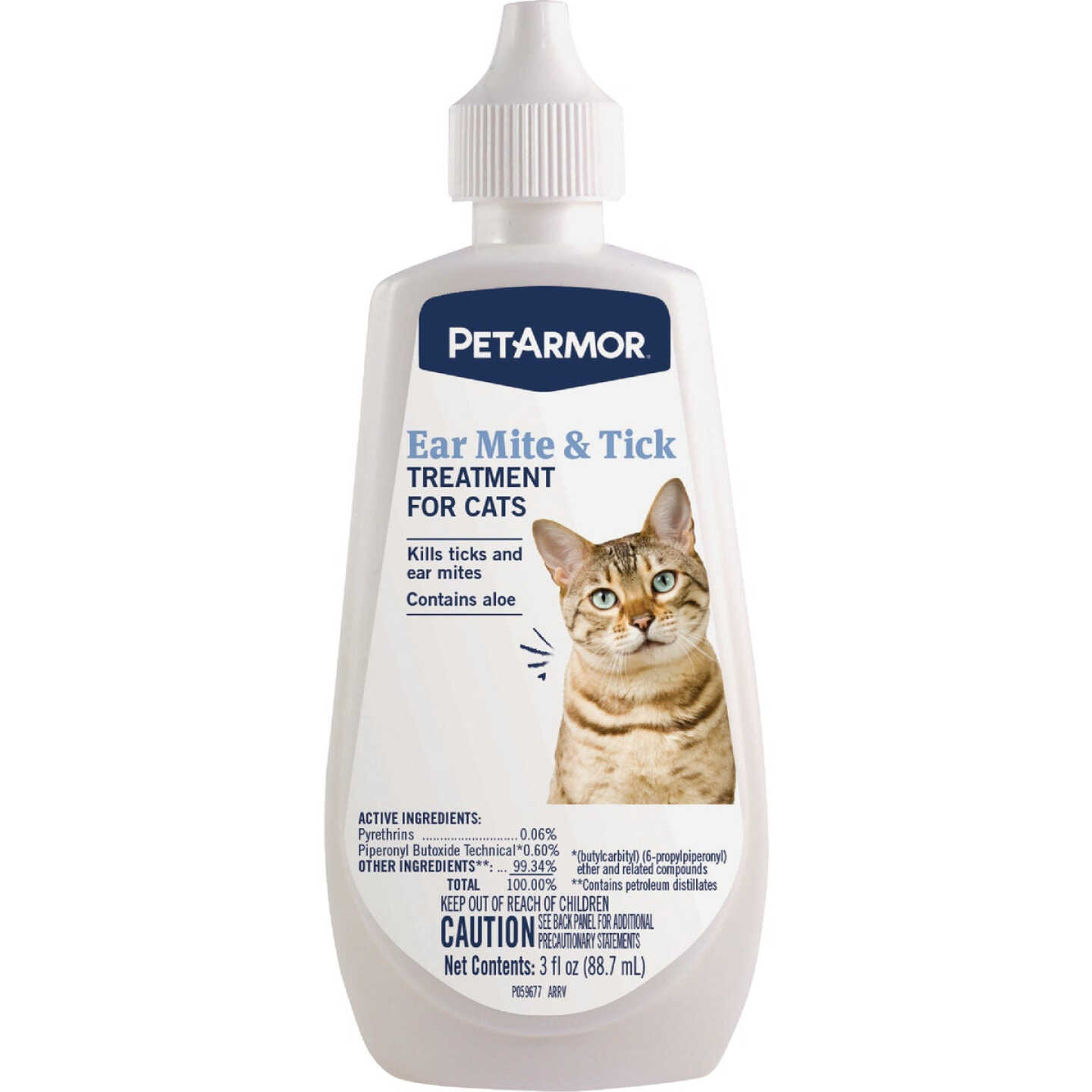 PetArmor 3 Oz. Ear Mite & Tick Treatment for Cats Image 1
