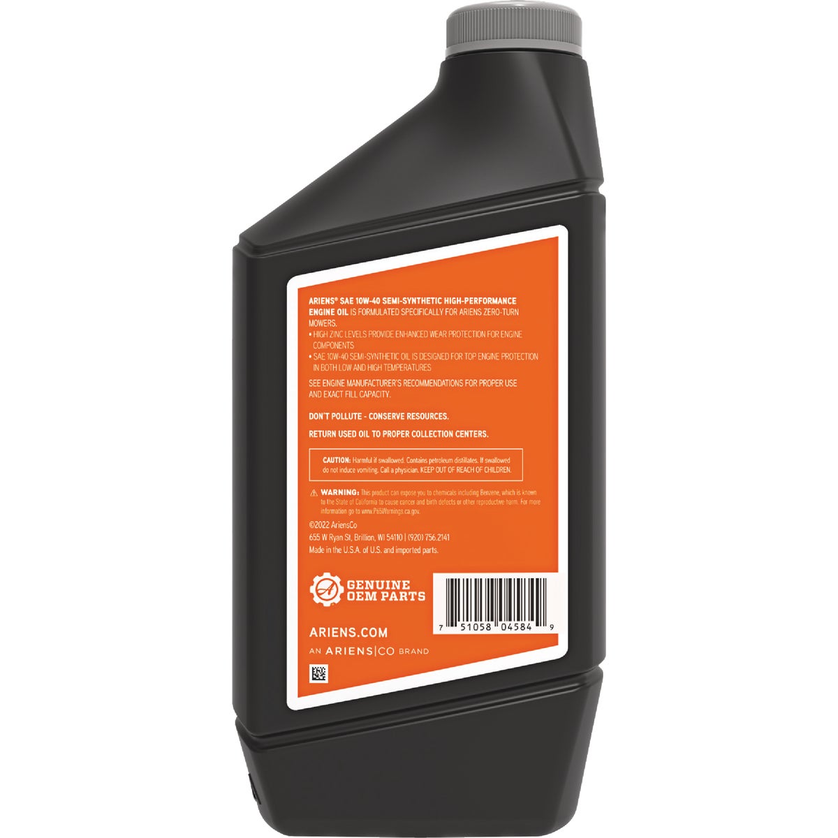 Ariens 32 Oz. 10W40 Oil Image 2