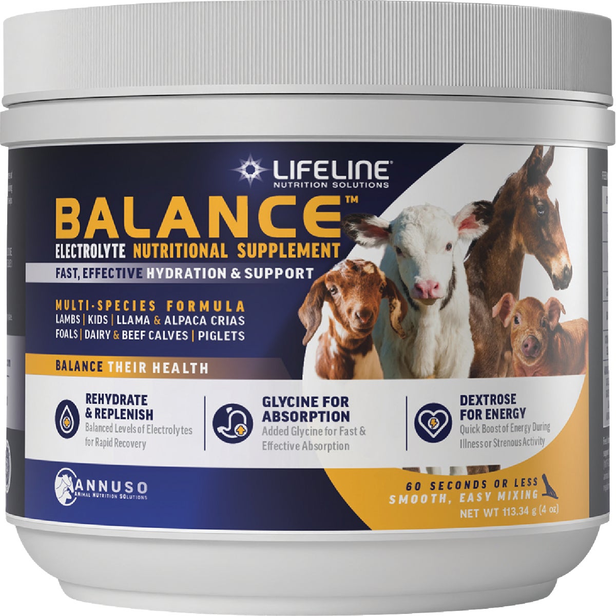 LifeLIne Balance 4 Oz. Multi-Species Electrolyte Nutritional Supplement