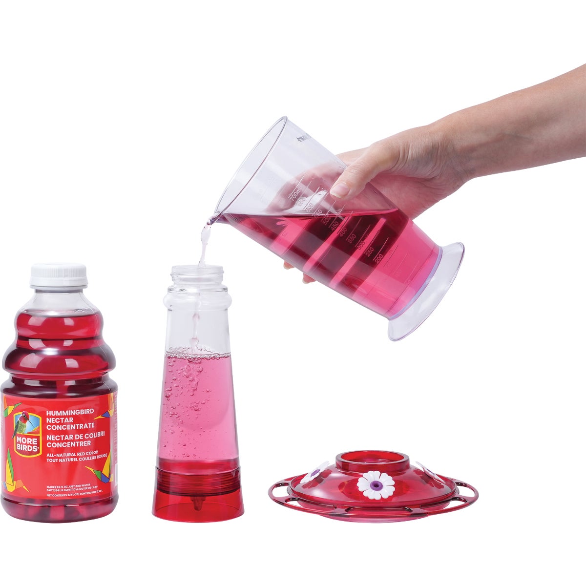 More Birds 32 Oz. Red Liquid Concentrate Hummingbird Nectar Image 2