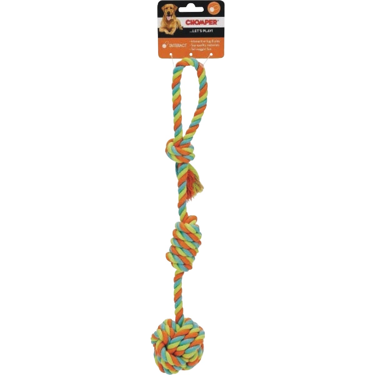 Boss Pet Chomper Rope Fist Tug Dog Toy