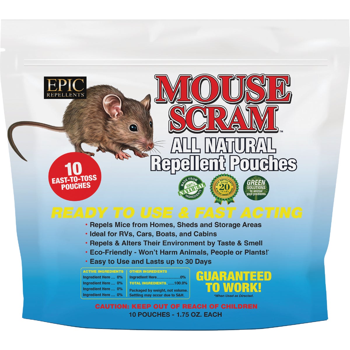 Mouse Scram 1.75 Oz. Mouse Repellent (10-Pack)