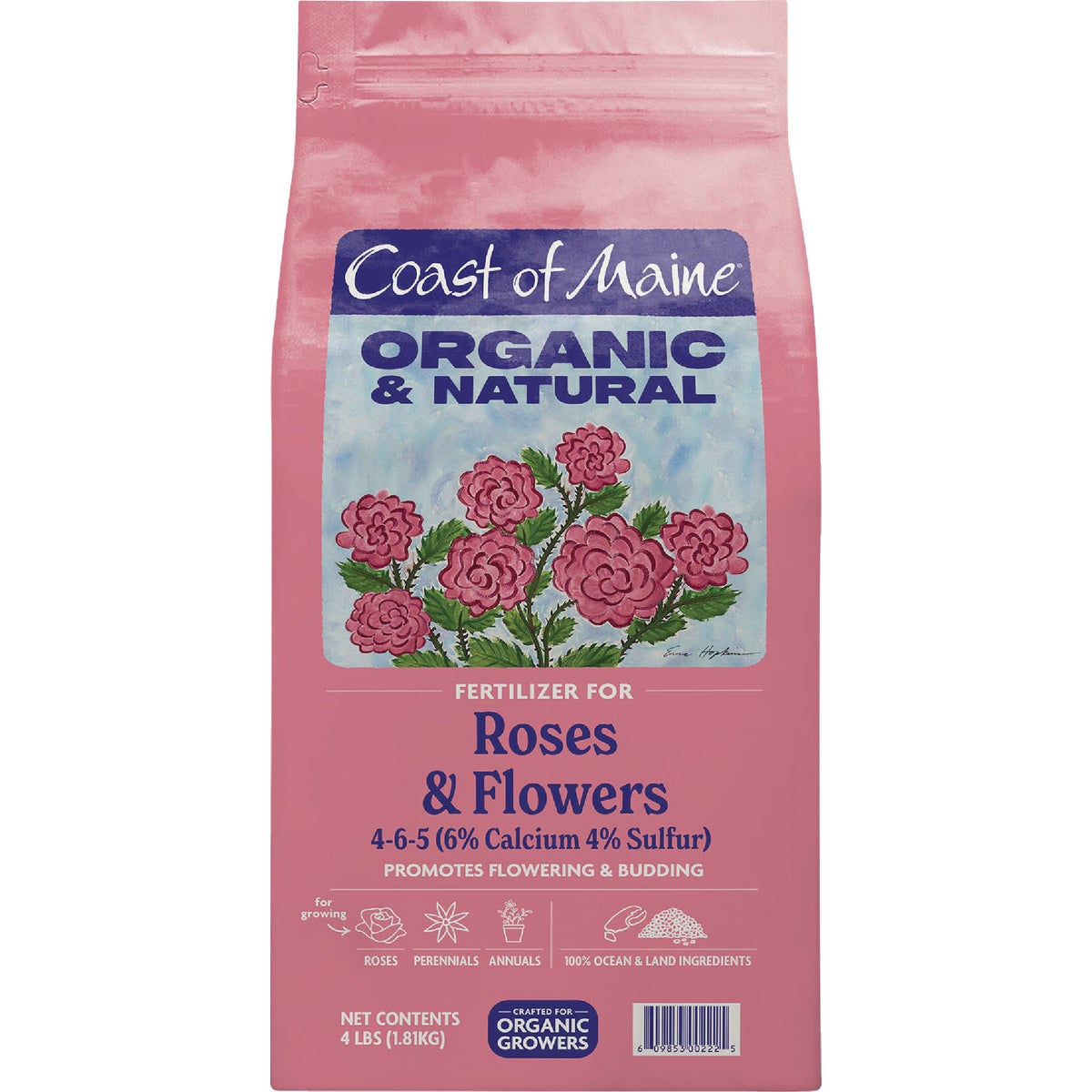 Coast of Maine 4 Lb. Organic & Natural Rose & Flower Fertilizer