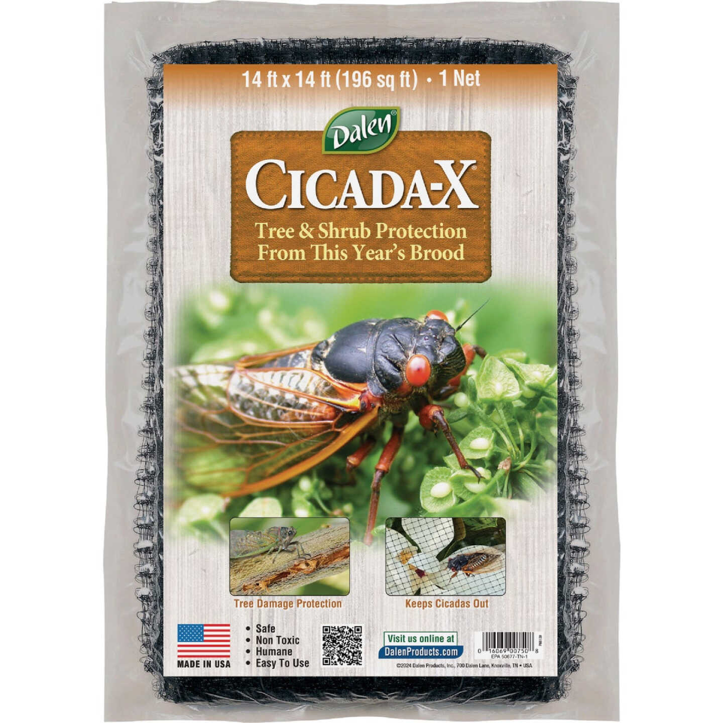 Dalen Cicada-X 3/8 In. Mesh 14 Ft. x 14 Ft. Protective Netting Image 1