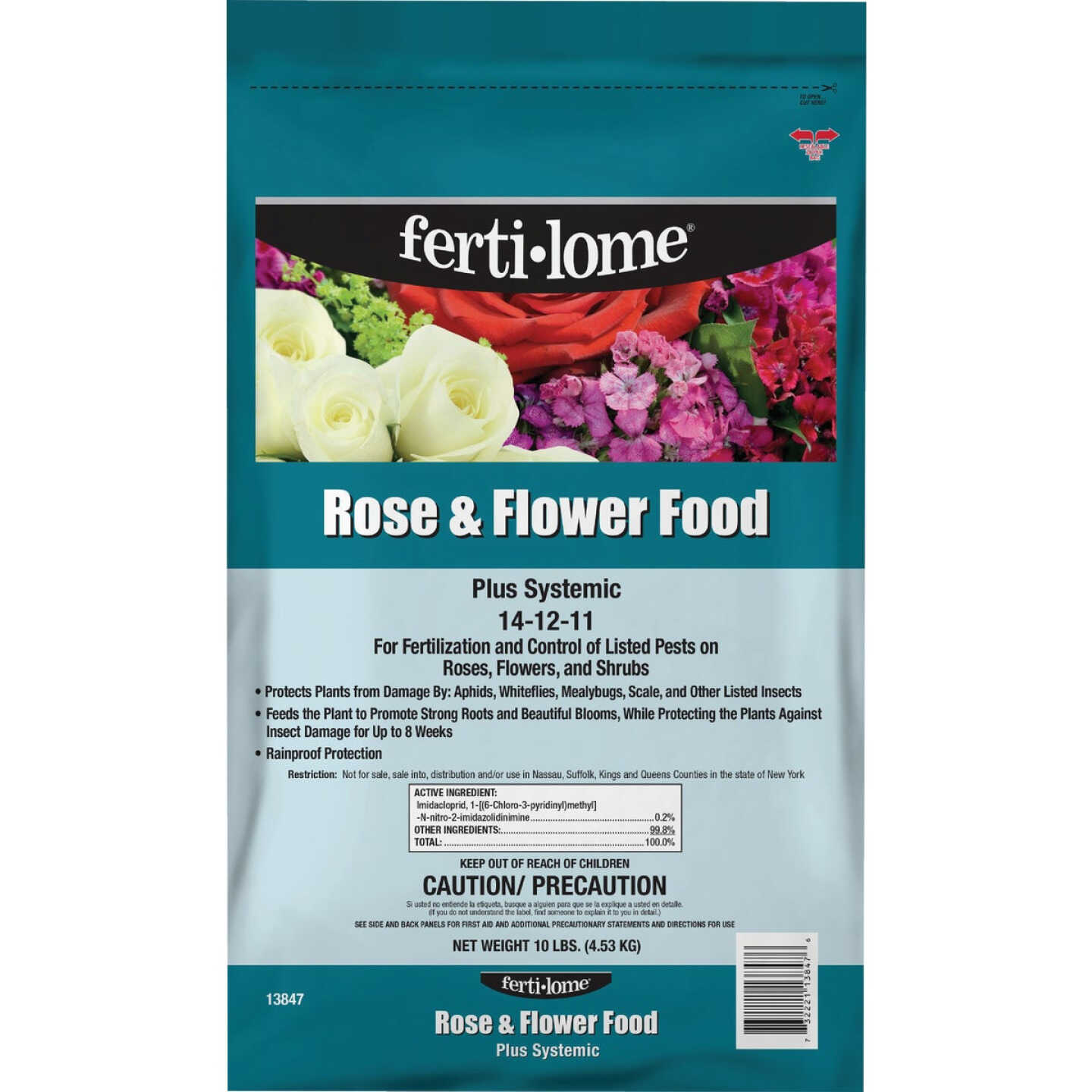 Ferti-lome 10 Lb. 14-12-11 Rose & Flower Dry Plant Food Image 1