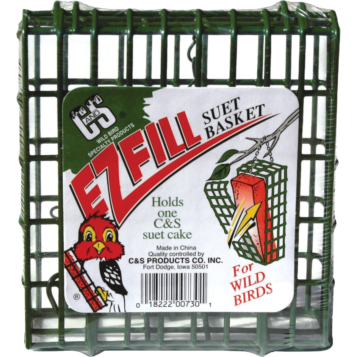 C&S EZ Fill 8 Oz. Single Suet Basket Image 2