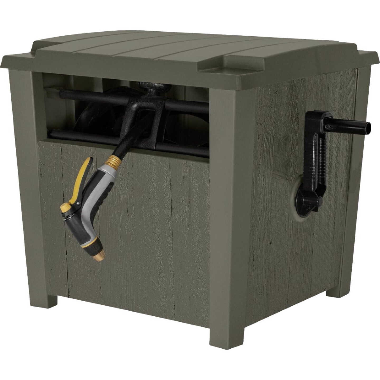 Suncast 175 Ft. Farmhouse Smart Tube Hose Hideaway Image 1