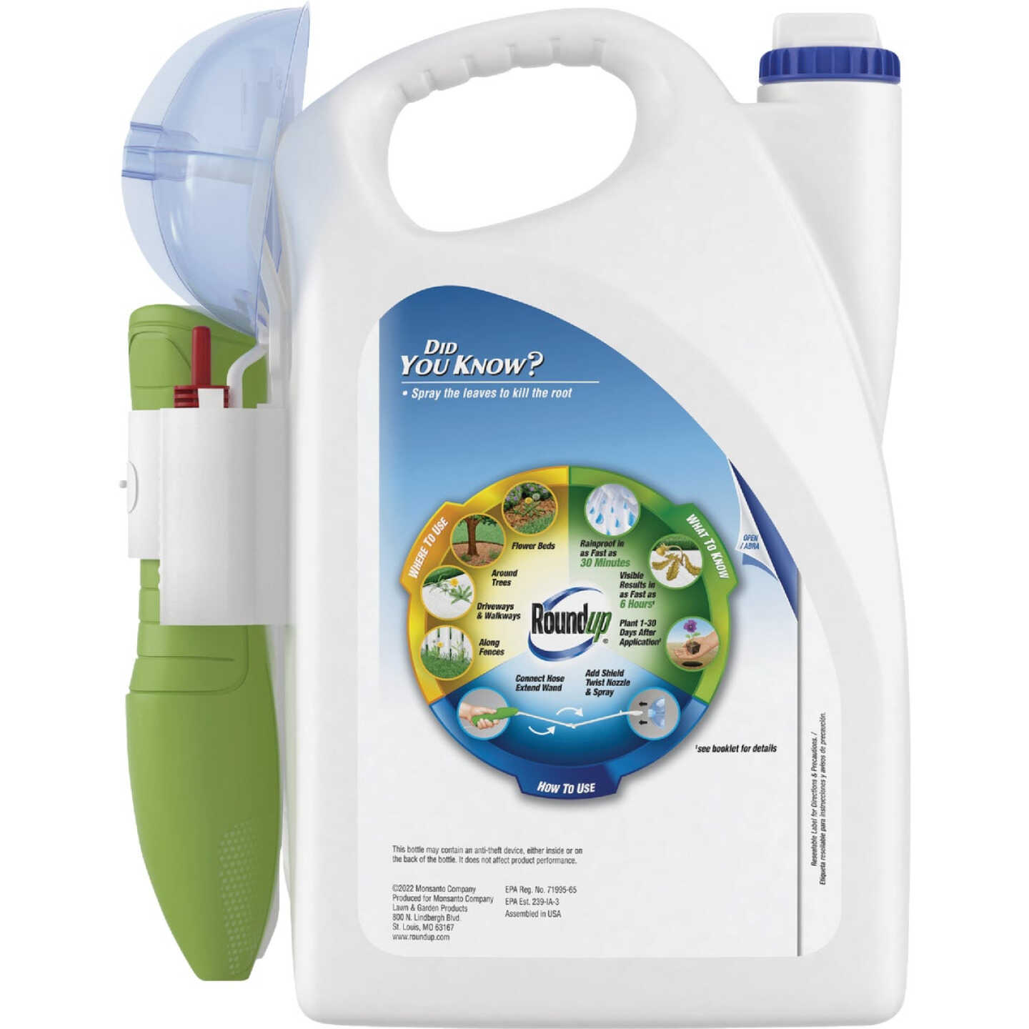 Roundup 1 Gal. Exclusive Formula Weed & Grass Killer with Sure Shot Wand Image 2