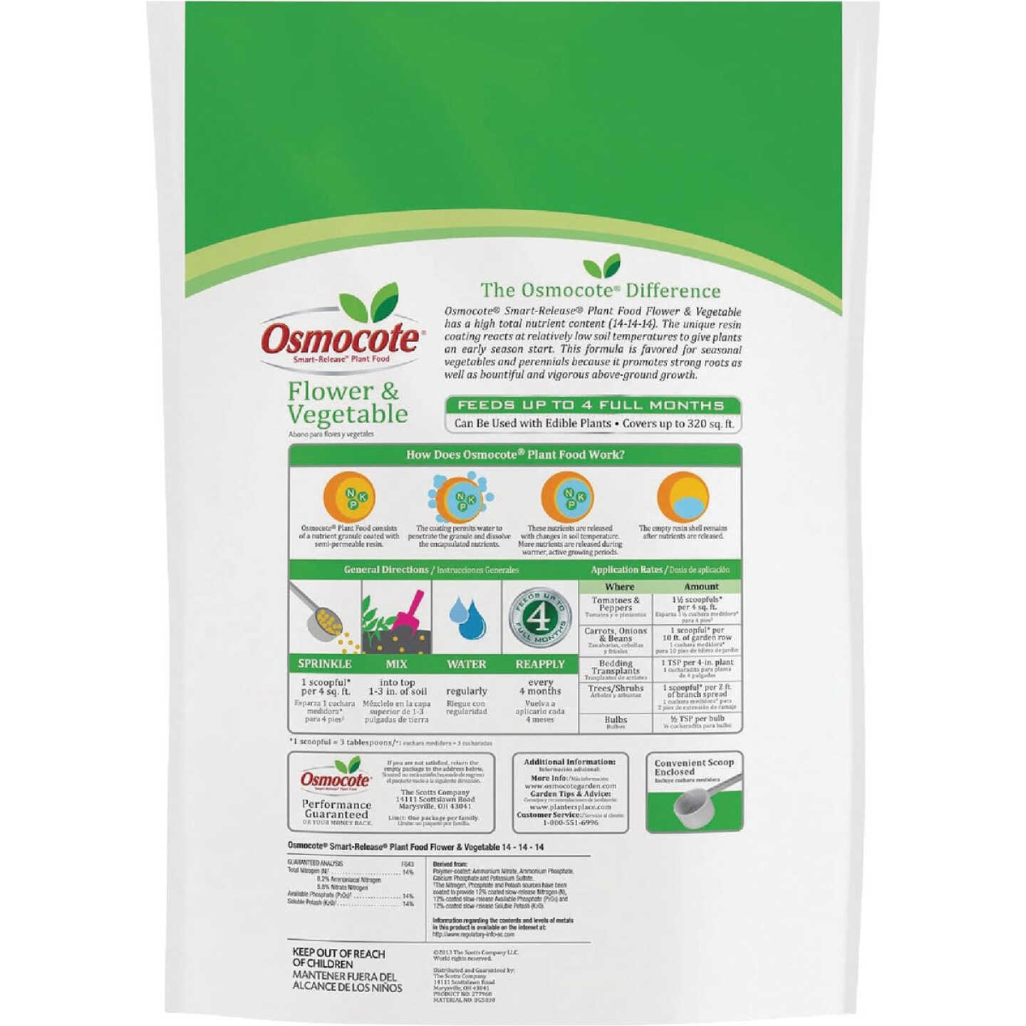 Osmocote Smart-Release 8 Lb. Flower & Vegetable Plant Food Image 5