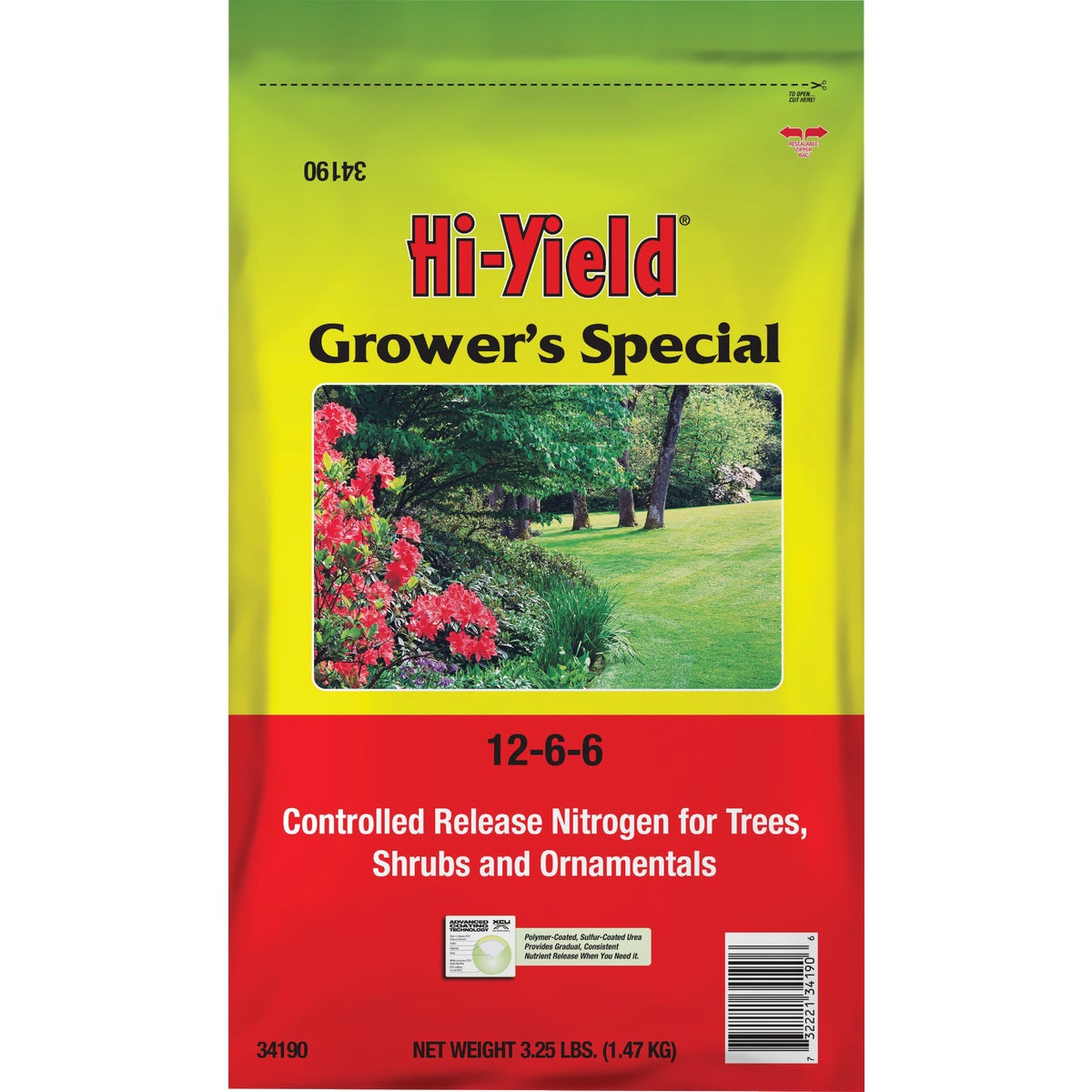 Hi-Yield Grower's Special 3.25 Lb. 12-6-6 Controlled Release Nitrogen