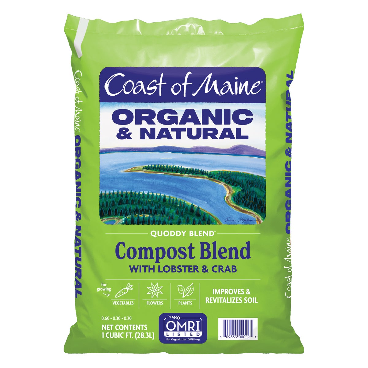 Coast of Maine Quoddy Blend 1 Cu. Ft. 26 Lb. Organic & Natural Compost Image 3