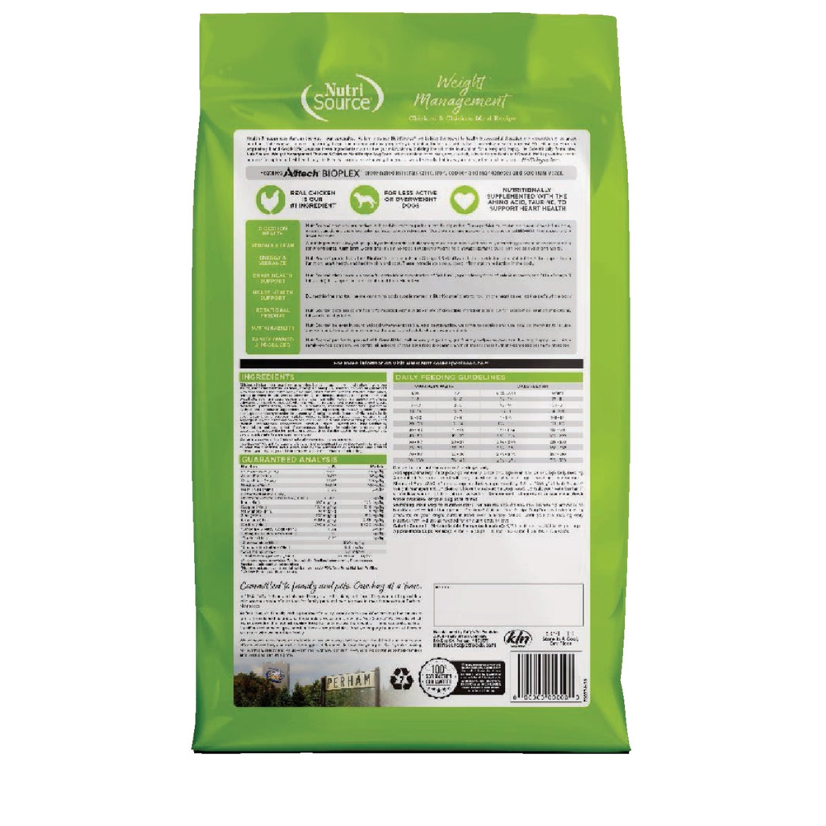 NutriSource 26 Lb. Chicken & Chicken Meal Recipe Weight Management Dog Food Image 7