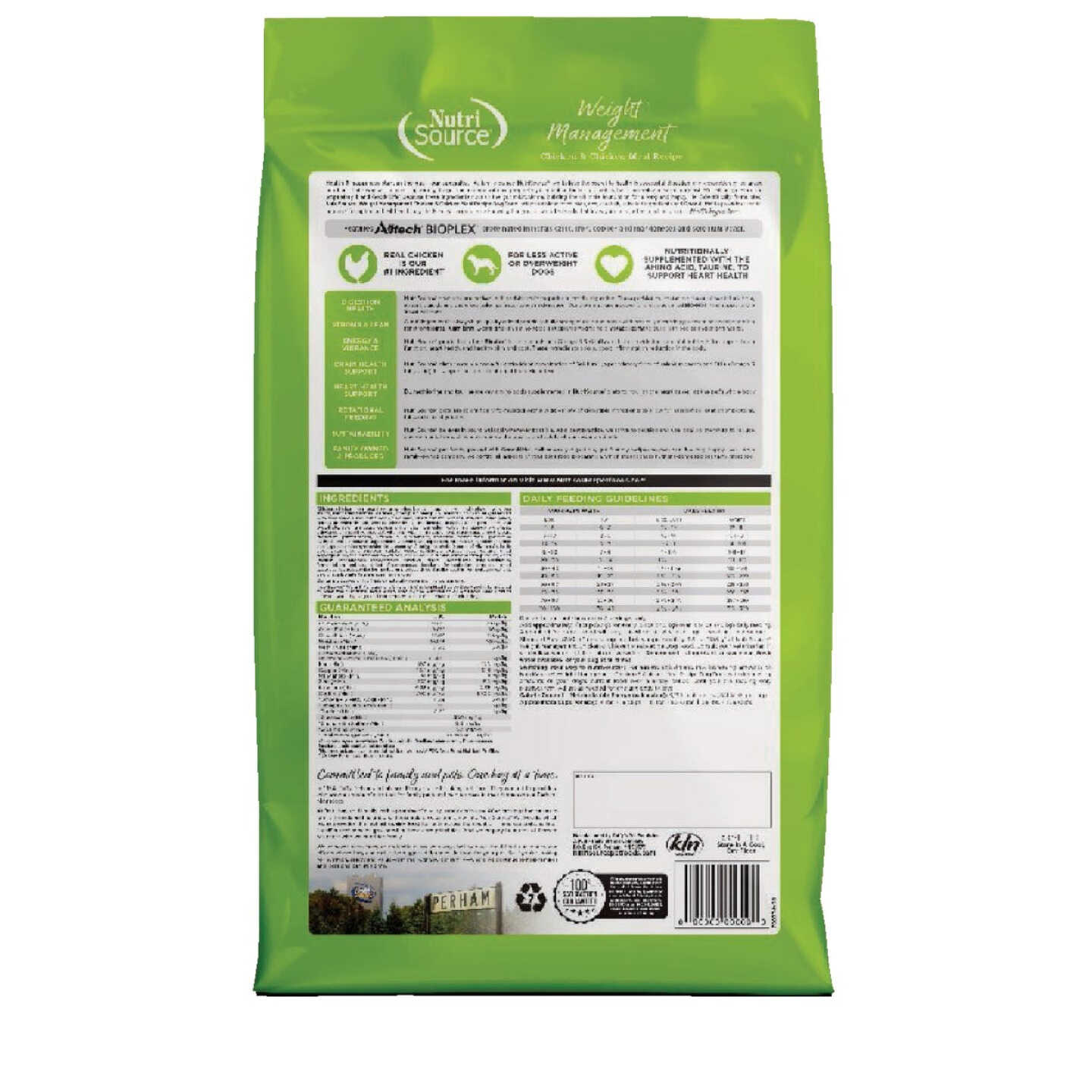 NutriSource 26 Lb. Chicken & Chicken Meal Recipe Weight Management Dog Food Image 7